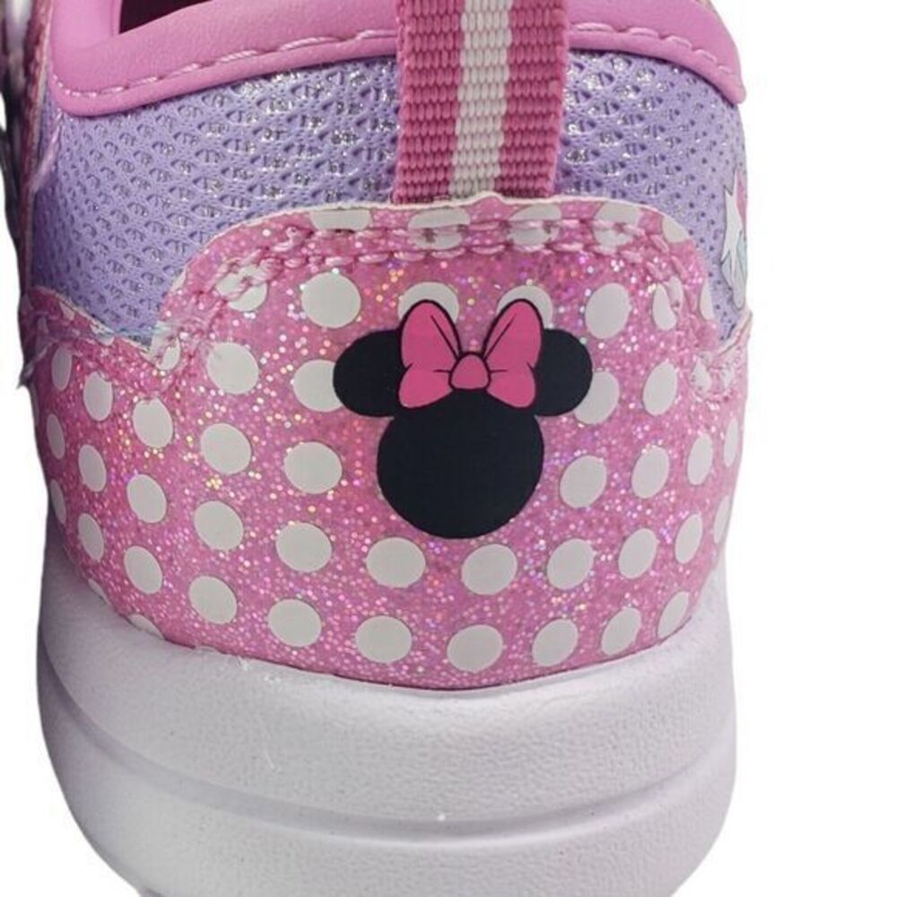 Disney Minnie Shoes for Girls - Pink Mary Jane LED Light Up Shoes Size 11 (19cm) - Picture 10 of 16